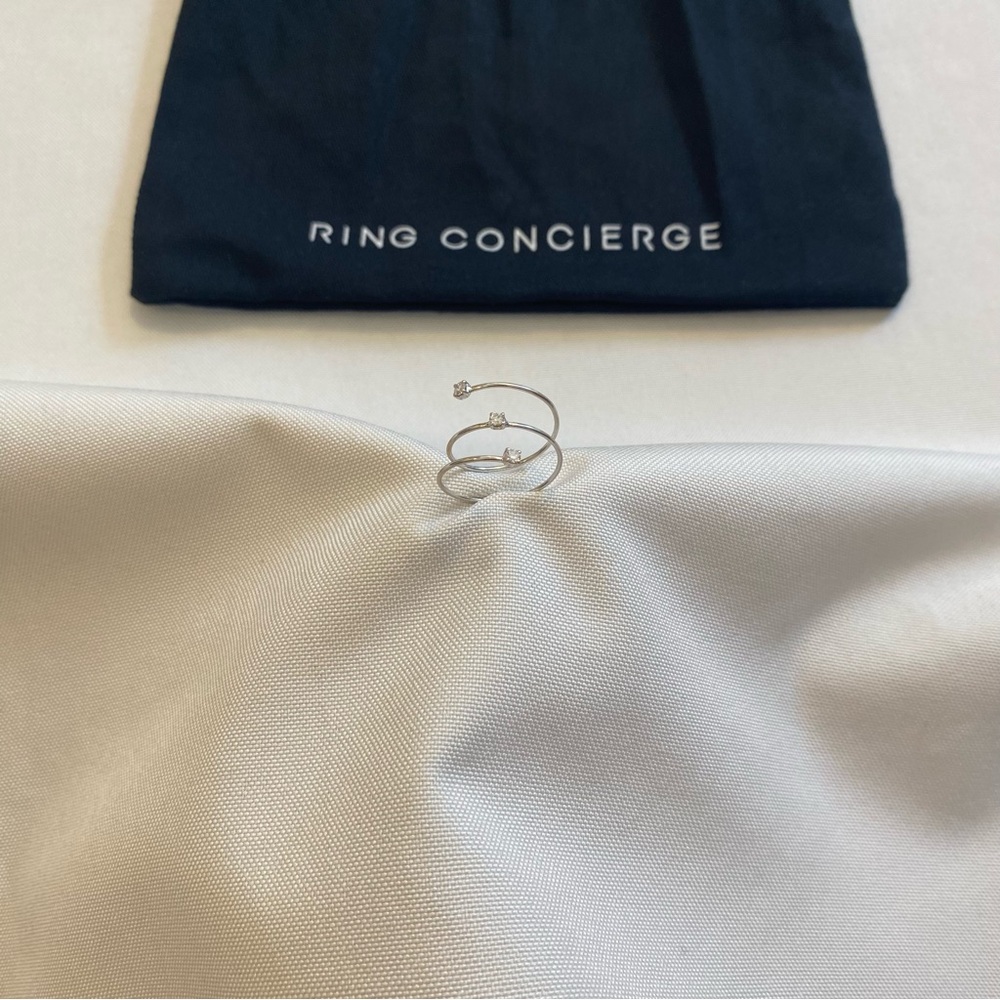 Ring Concierge Floating Diamond Wrap Ring 18k White Gold